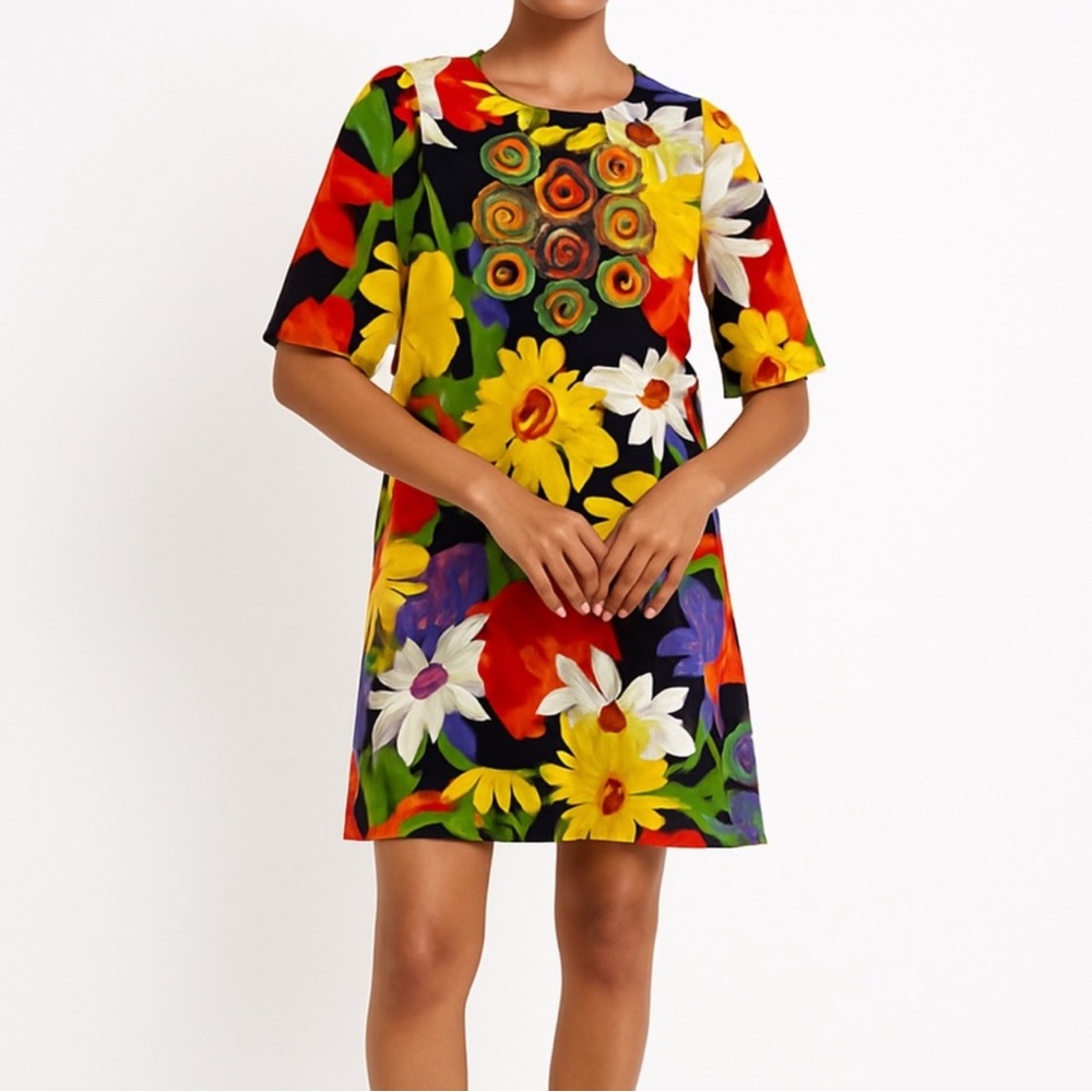 See By Chloe Colorful Floral Mini Dress